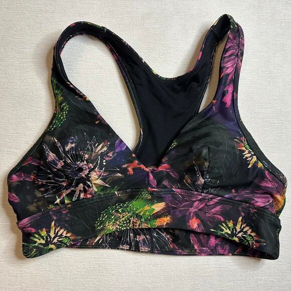 Lorna Jane Floral Abstract Sports Bra - Picture 1 of 2